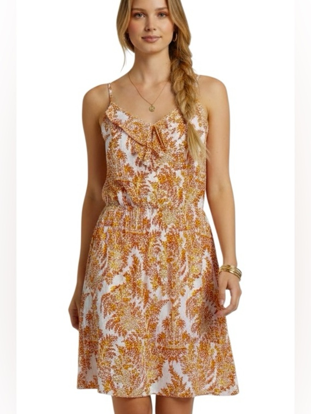 J. McLaughlin Silk Paisley Bliss Mini Floral Dress Women’s Size M